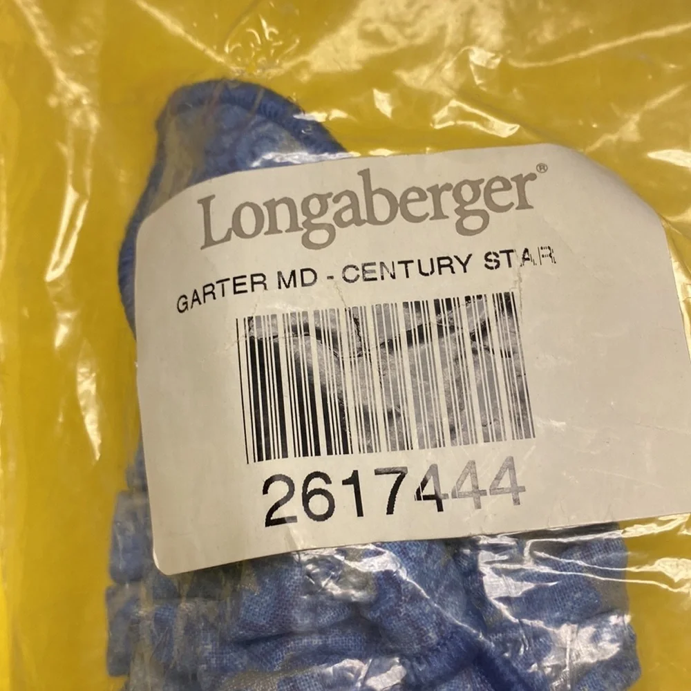 Longaberger Fabric Garter medium Century Star